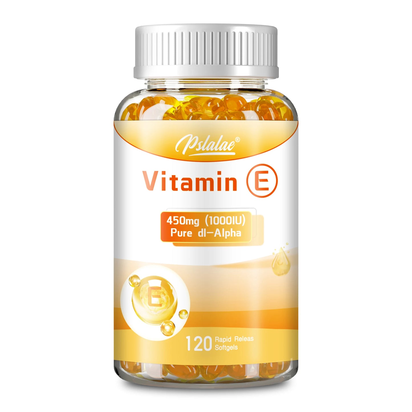 Vitamin E Capsules 450mg - Anti-aging, Support Skin, Heart and Immune Health - 120 Capsules