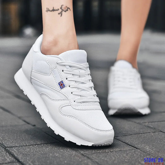 Women Trainers Running Shoes White Sneakers Fashion Breathable Casual Sport Shoes Outdoor Women Jogging Shoes Footwear Men