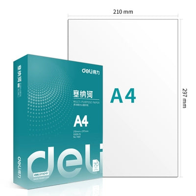 Deli Mingrui Prints 70G Coral Sea Wood Pulp A4 Paper