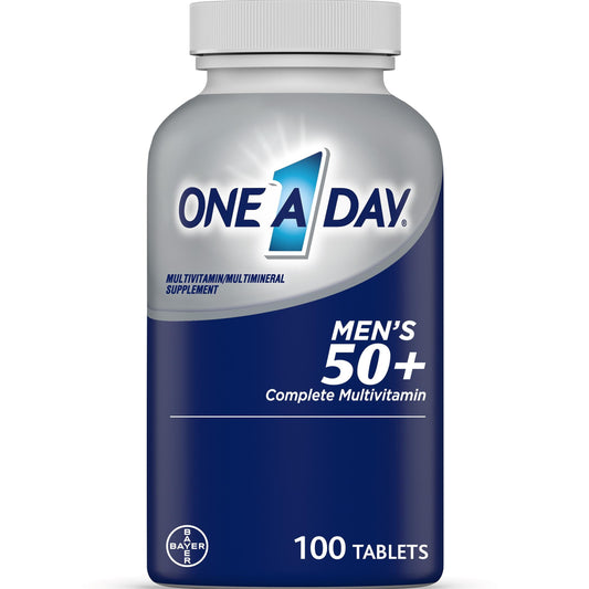 One A Day Men's 50+ Multivitamin Tablets, Multivitamins for Men, 100 Ct