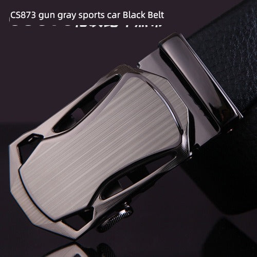 Young Men's Business Casual Cowhide Korean-Style Fashion Belt