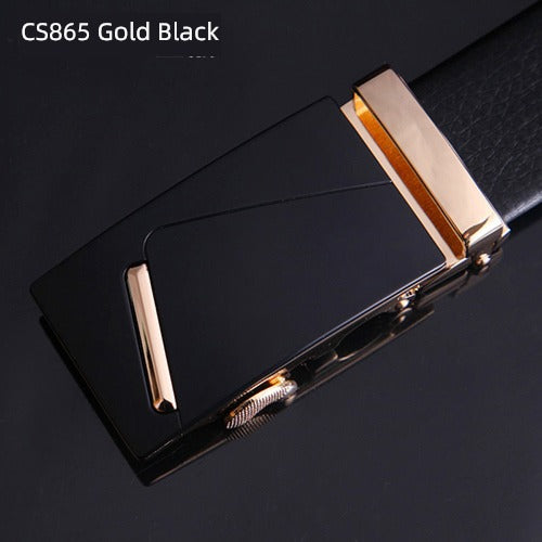 Young Men's Business Casual Cowhide Korean-Style Fashion Belt