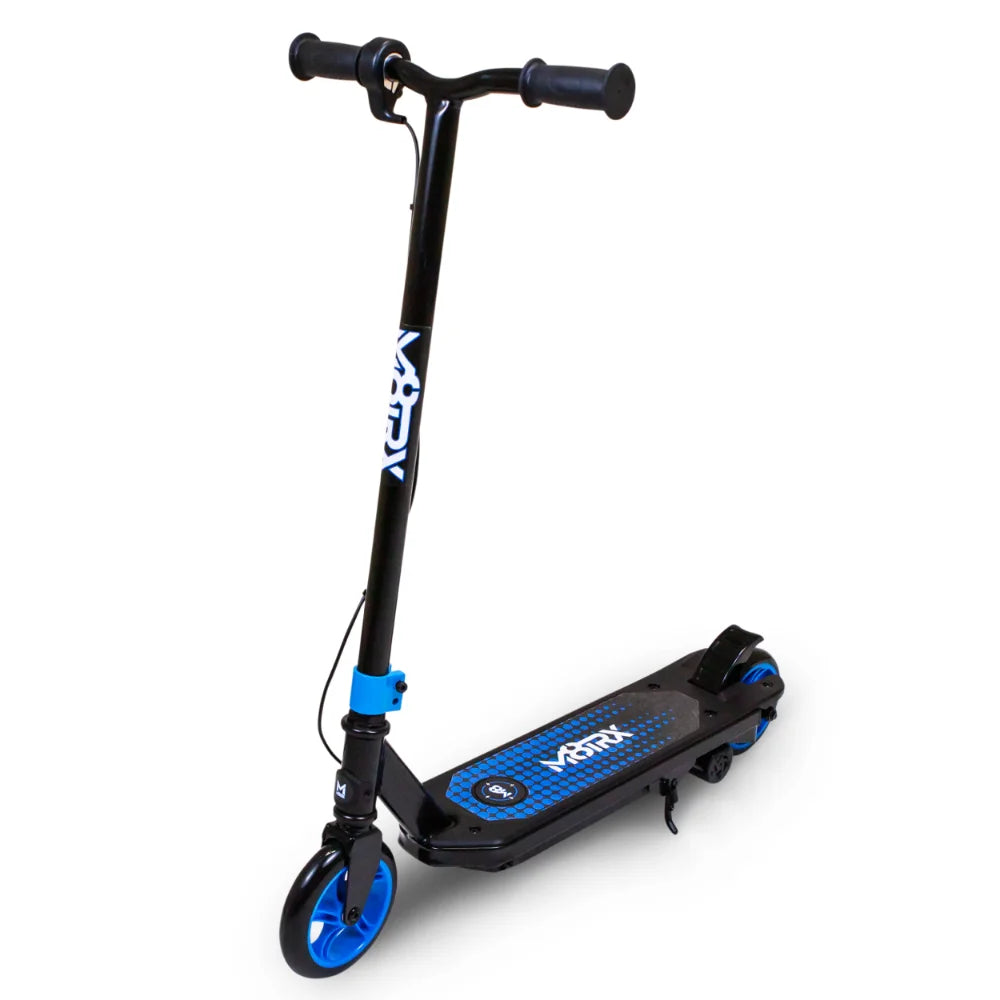 M8TRIX Blue 12V Electric Scooter for Kids Ages 6-12, Powered E-Scooter with Speeds of 8 MPH