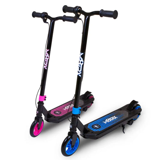 M8TRIX Blue 12V Electric Scooter for Kids Ages 6-12, Powered E-Scooter with Speeds of 8 MPH