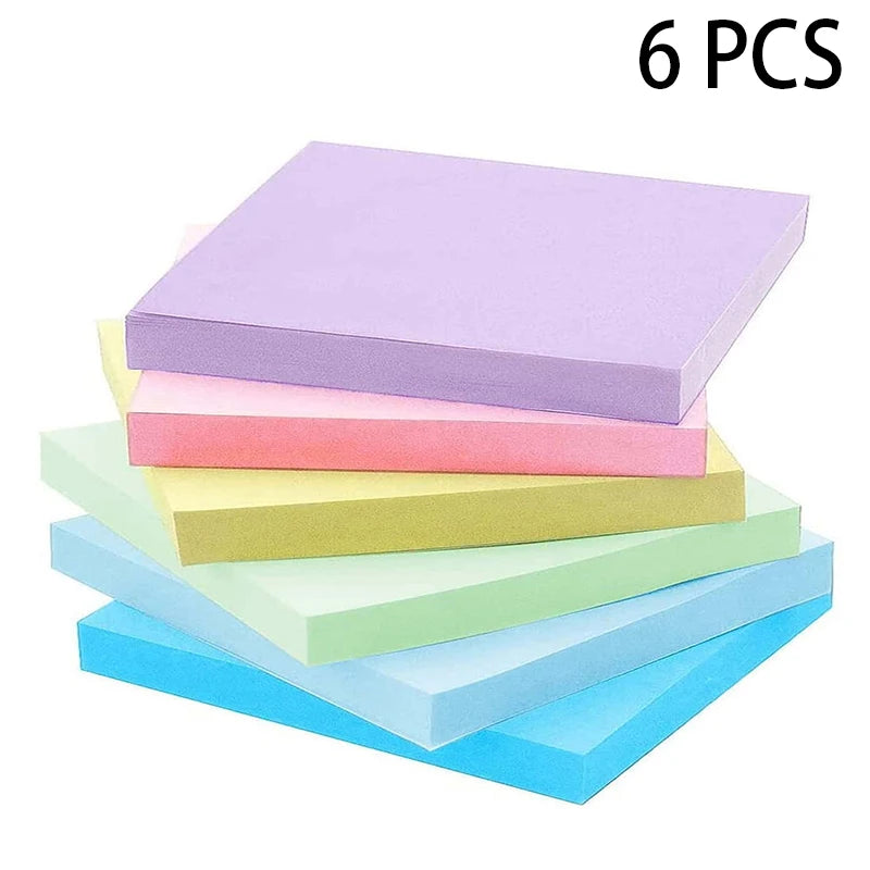 6-12PCS Sticky Notes Kawaii Stationery Supplies Note Stationery & Office Accessories Notebooks Scratch Paper Postit