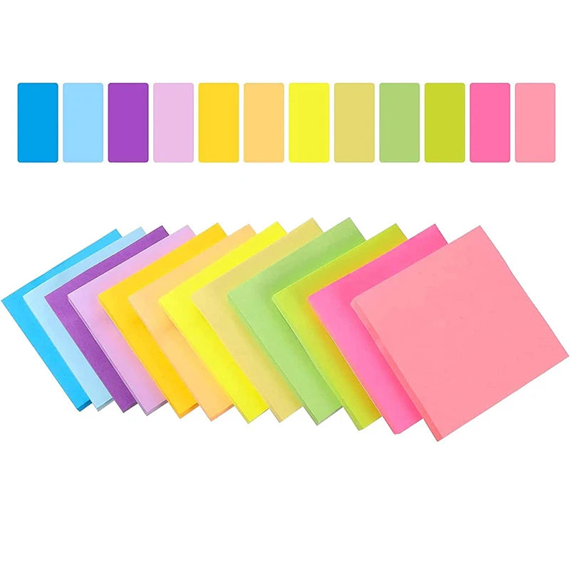 6-12PCS Sticky Notes Kawaii Stationery Supplies Note Stationery & Office Accessories Notebooks Scratch Paper Postit