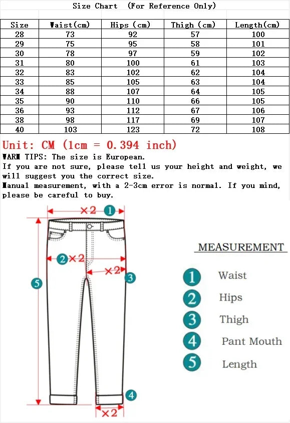 New Men Light Luxury Stretch Slim Fit Pants Comfortable Soft Business Fashion Straight Casual Denim Trousers Male Brand Clothing