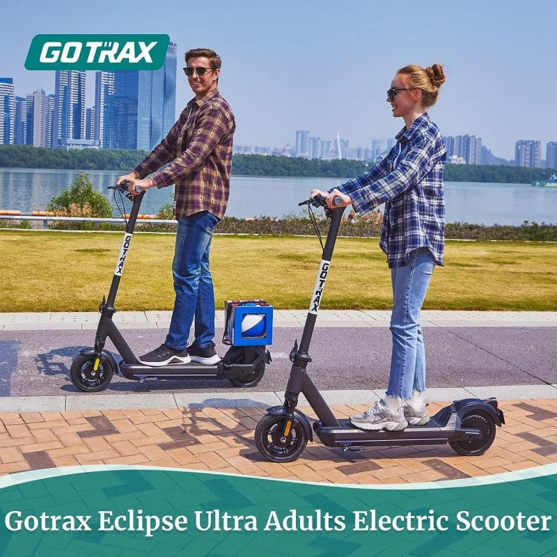 Electric Scooter -10" Pneumatic Tires, MAX 20/28/38 Miles Range, 20Mph Power by 350W/500W Motor, All Aluminum Body