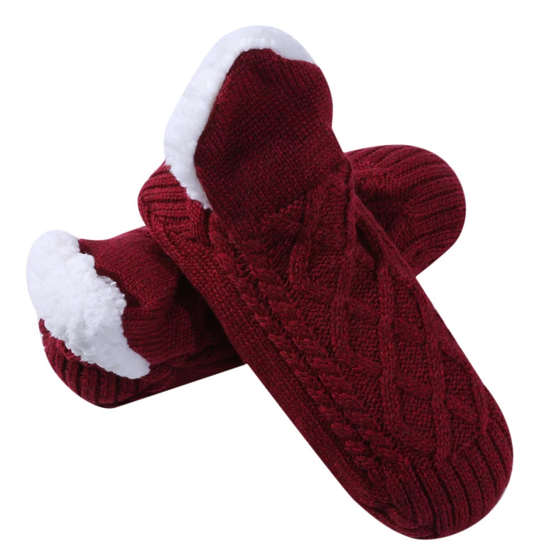 Thermal Mens Slipper Socks Winter Warm Short Cotton Thickened Home Sleeping Soft Non Slip Grip Fuzzy Floor Sock Fluffy Male