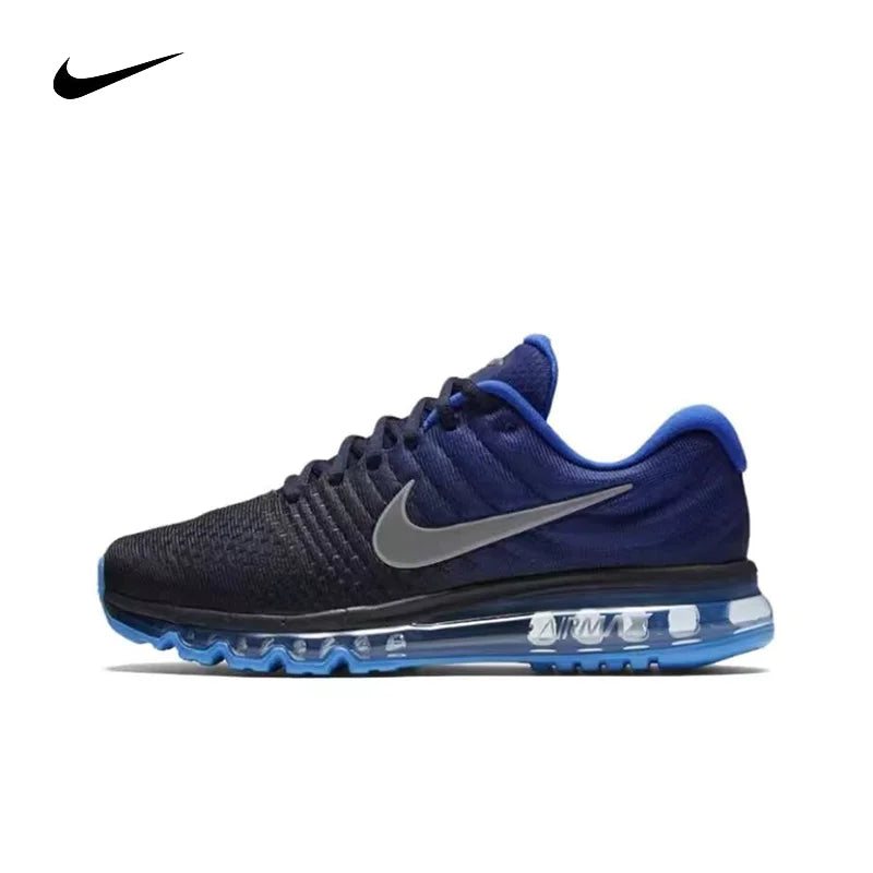 Nike Air Max 2017 Mesh Shock-absorbing Anti Slip Wear-resistant Low Cut Casual Running Shoes For Men And Women