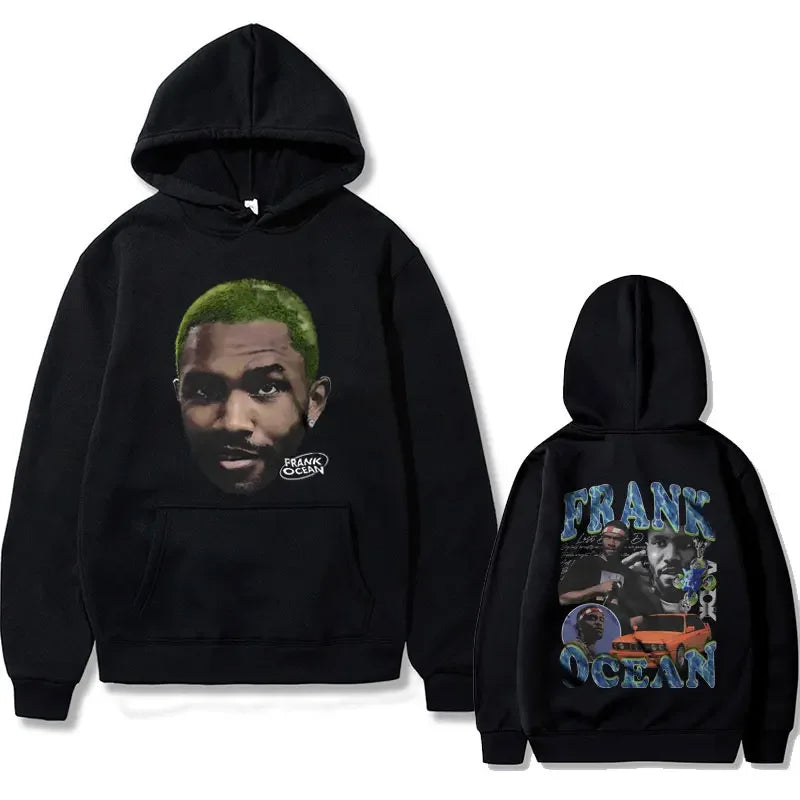 Rapper Frank Oversized Hoodie Blond Graphic Tracksuit Men Women Ocean Hip Hop Sweasthirt Men's Fashion Vintage Pullover Hoodies