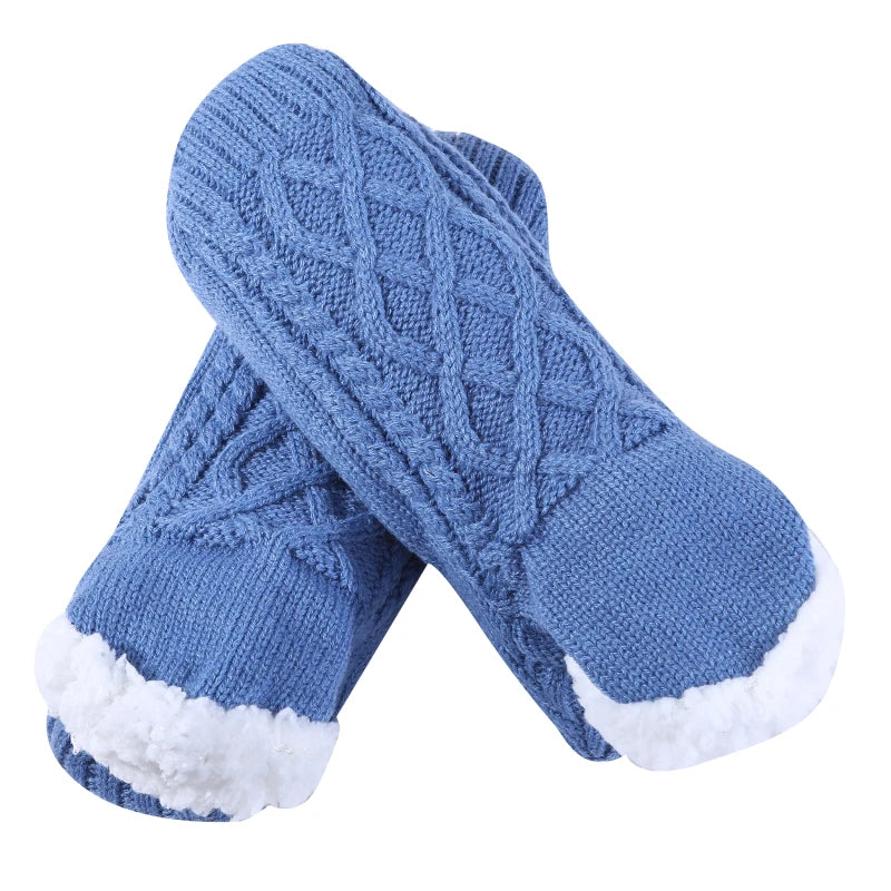 Thermal Mens Slipper Socks Winter Warm Short Cotton Thickened Home Sleeping Soft Non Slip Grip Fuzzy Floor Sock Fluffy Male