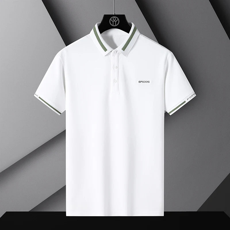 Summer Business Polo Shirts Men 2024 New Fashion Casual High Quality Short Sleeve Polos Men Breathable Luxury Tops Men Clothing