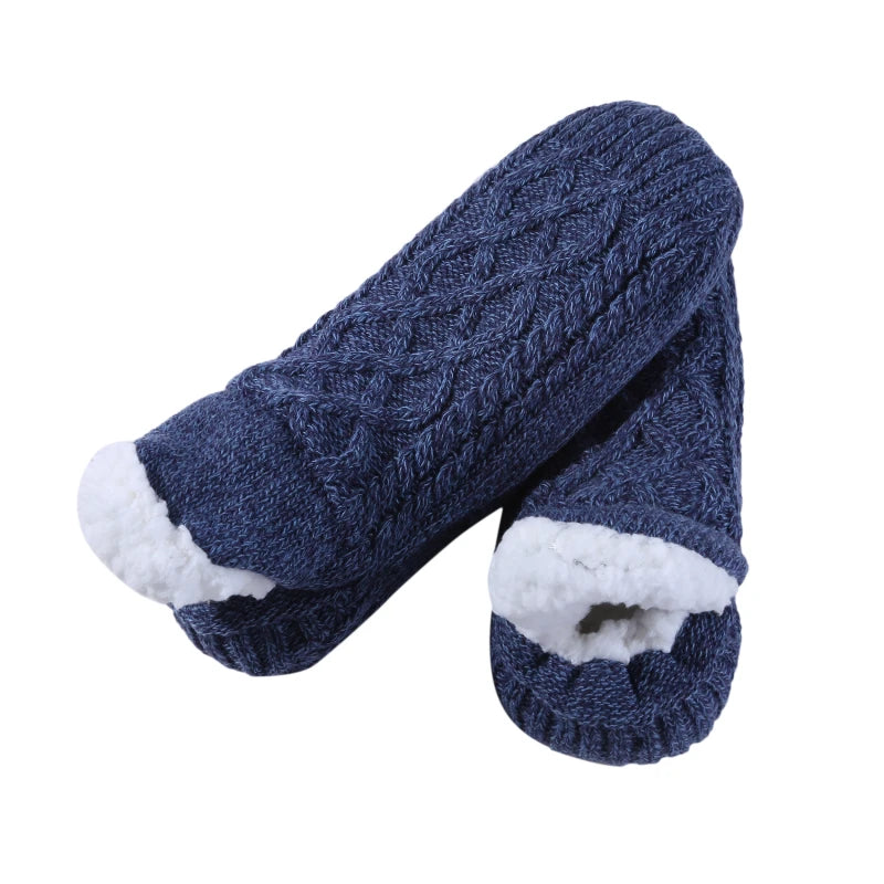 Thermal Mens Slipper Socks Winter Warm Short Cotton Thickened Home Sleeping Soft Non Slip Grip Fuzzy Floor Sock Fluffy Male