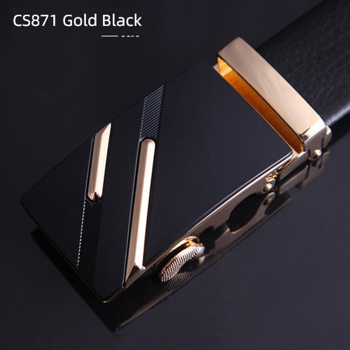 Young Men's Business Casual Cowhide Korean-Style Fashion Belt