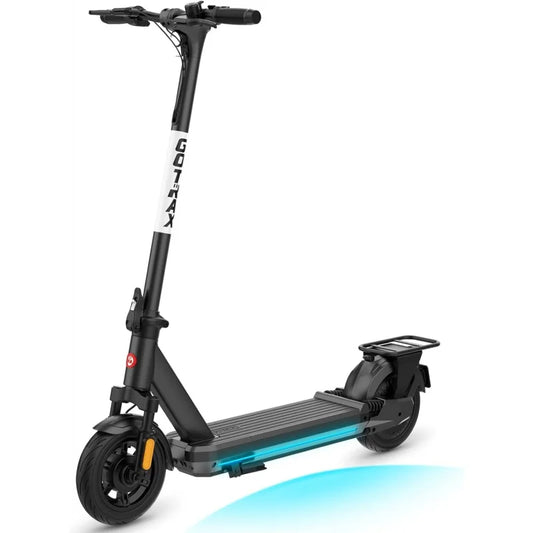 Electric Scooter -10" Pneumatic Tires, MAX 20/28/38 Miles Range, 20Mph Power by 350W/500W Motor, All Aluminum Body