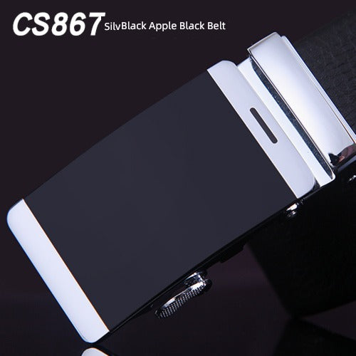 Young Men's Business Casual Cowhide Korean-Style Fashion Belt