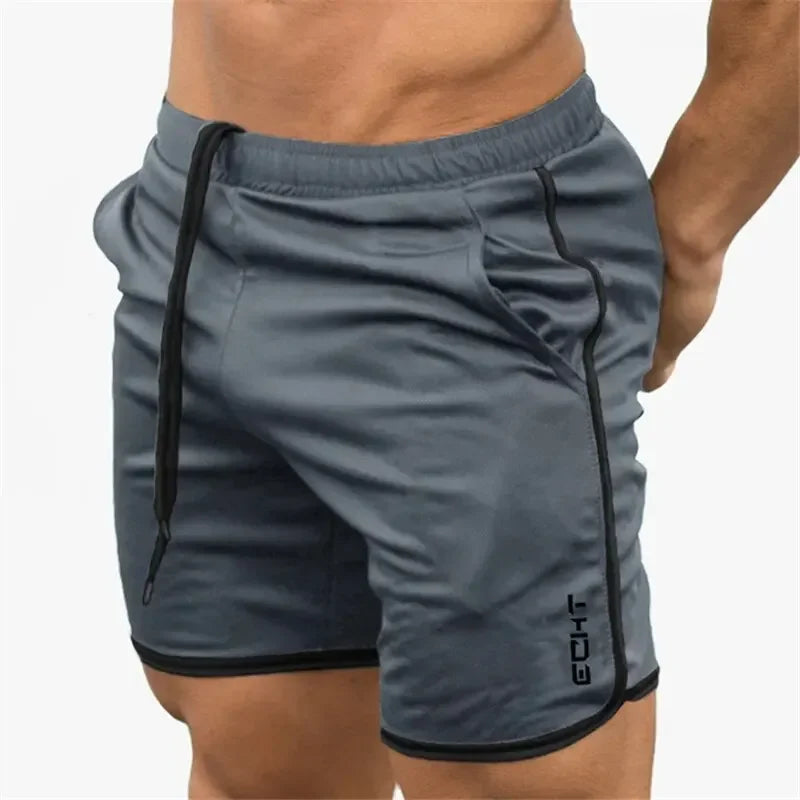 Men Summer Running Shorts Fitness Quick-drying Sport Shorts Breathable Mesh Workout Gym Short Pants Casual Sportswear Jogger