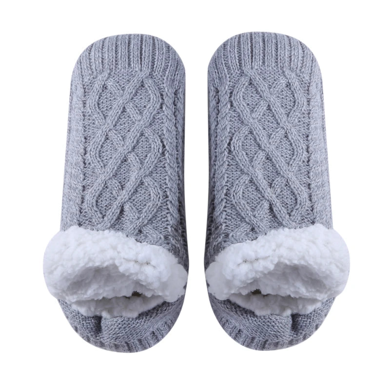 Thermal Mens Slipper Socks Winter Warm Short Cotton Thickened Home Sleeping Soft Non Slip Grip Fuzzy Floor Sock Fluffy Male