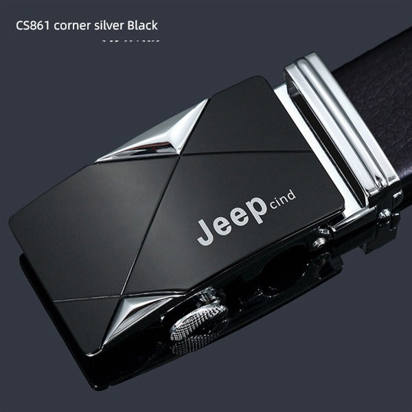 Young Men's Business Casual Cowhide Korean-Style Fashion Belt