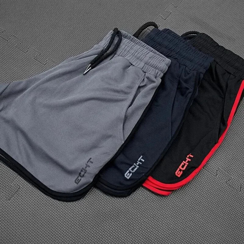 Men Summer Running Shorts Fitness Quick-drying Sport Shorts Breathable Mesh Workout Gym Short Pants Casual Sportswear Jogger