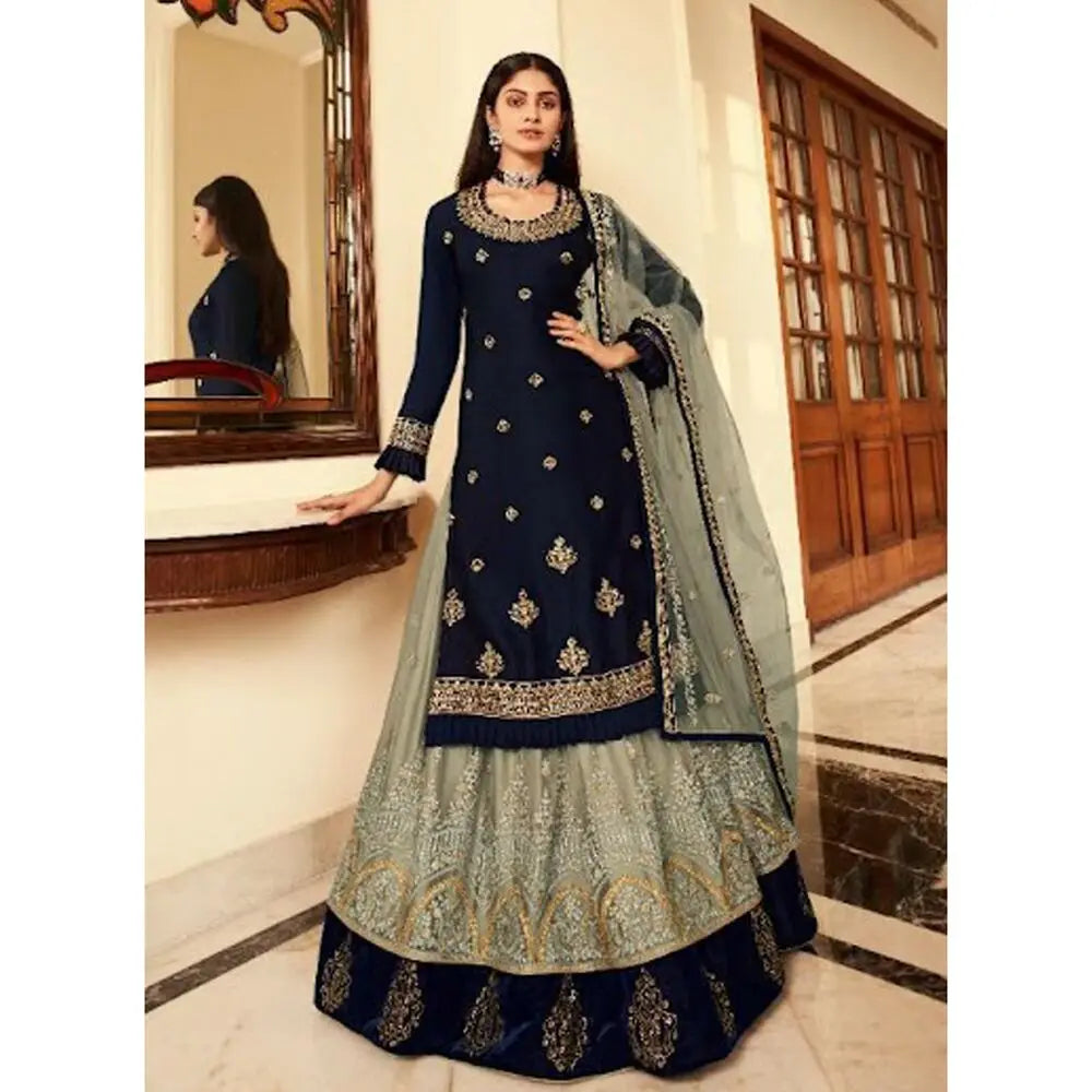 Pakistani Style Salwar Kameez Indian Ethnic Wear Beautiful Kameez Lehenga Suits