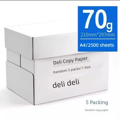 Deli Mingrui Prints 70G Coral Sea Wood Pulp A4 Paper