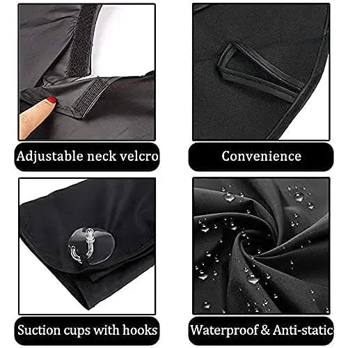 Male Shaving Apron Beard Catcher Cape Care Bib Face Shaved Hair Adult Bibs Shaver Cleaning Hairdresser Gift for Man Clean Apron