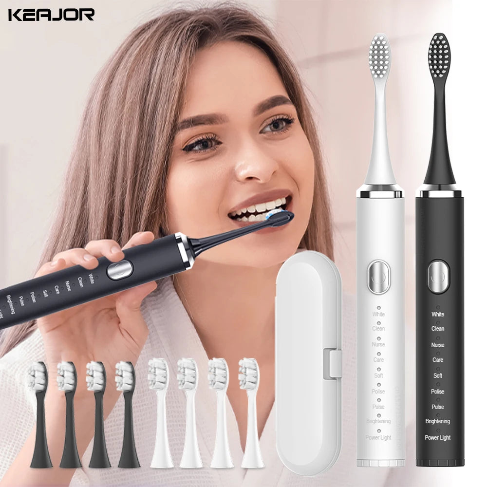 Electric Toothbrush For Teeth Brushes Sonic Vibration Dental Tooth Whitening Cleaner USB Rechargeable Oral Care Toothbrush