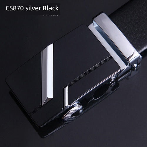 Young Men's Business Casual Cowhide Korean-Style Fashion Belt