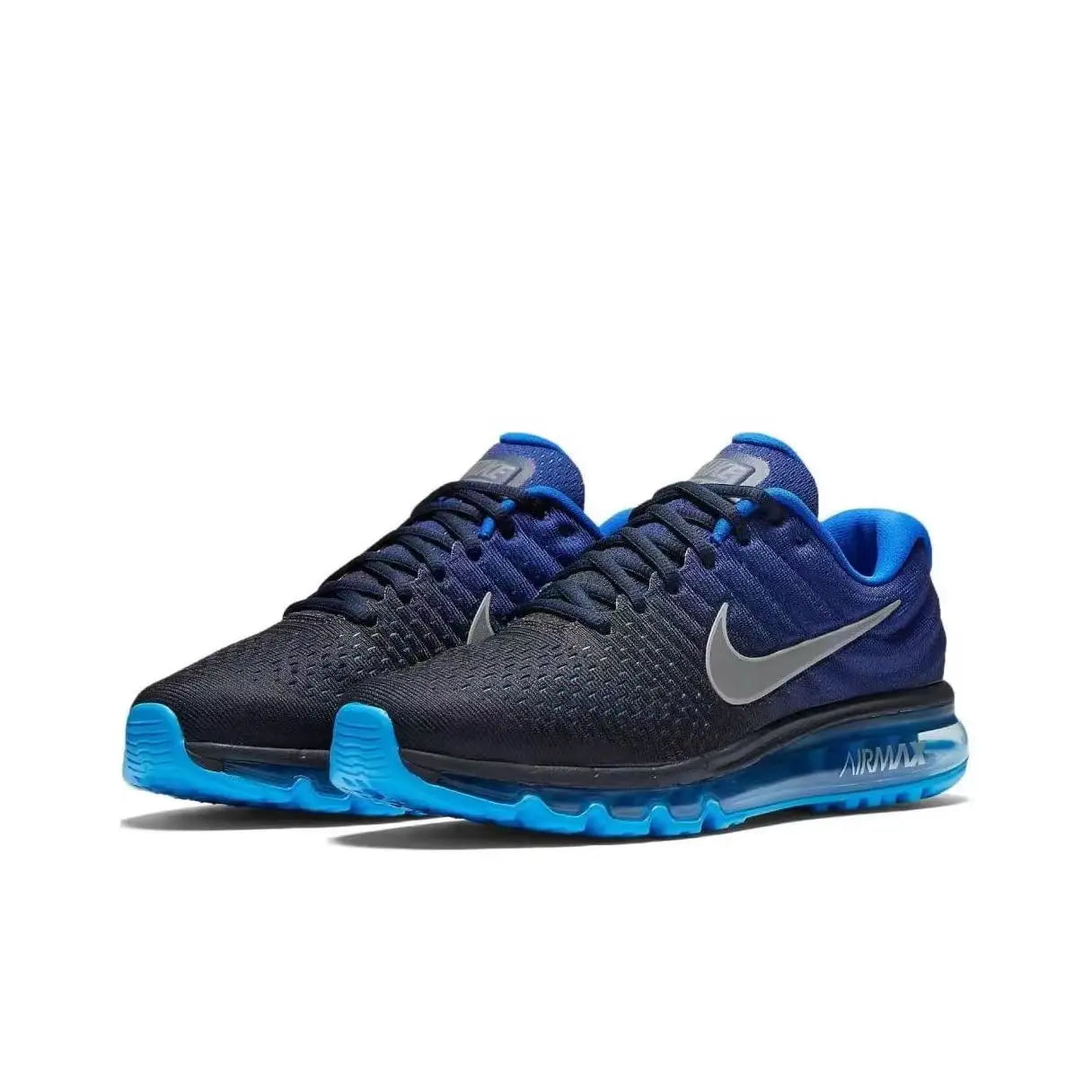 Nike Air Max 2017 Mesh Shock-absorbing Anti Slip Wear-resistant Low Cut Casual Running Shoes For Men And Women