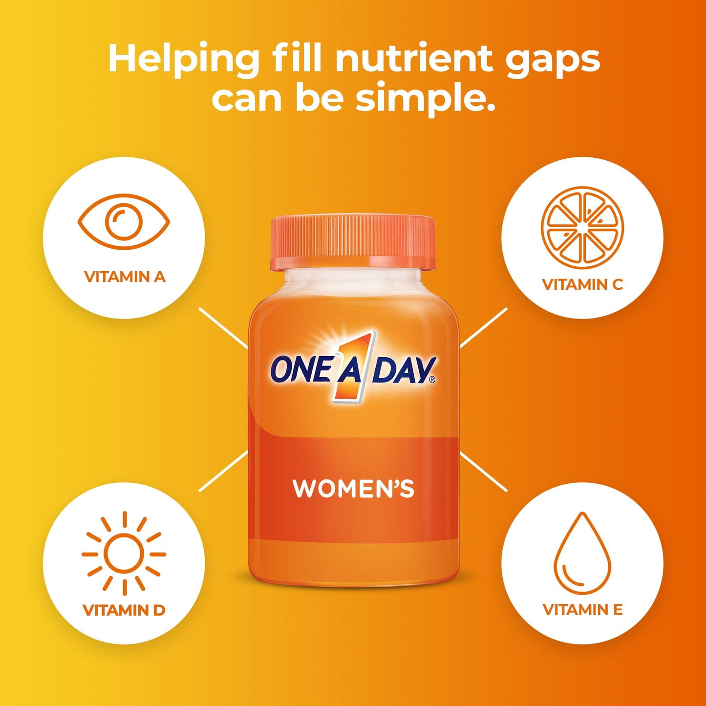 One A Day Women's Gummy Multivitamin, Multivitamins for Women, 80 Ct